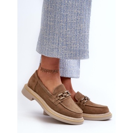S.Barski Bruna platta mockasiner för kvinnor 1