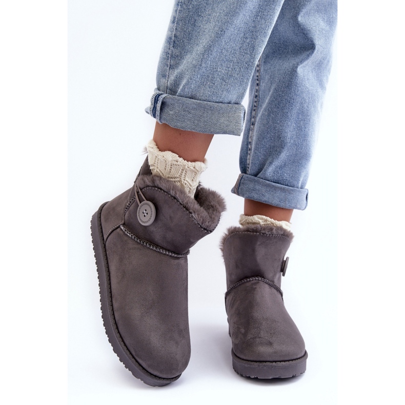 Snöskor för kvinnor på den grå plattformen 1