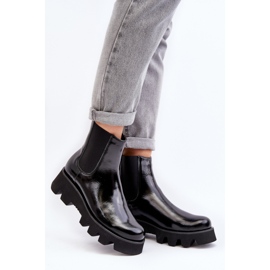 Laura Messi Svarta platta ankelstövlar för kvinnor 1