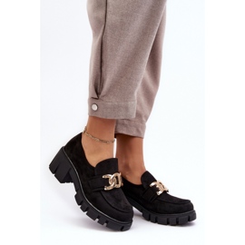 Högklackade damskor med svart dekoration 1