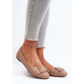 Balettlägenheter för kvinnor med beige dekoration 1