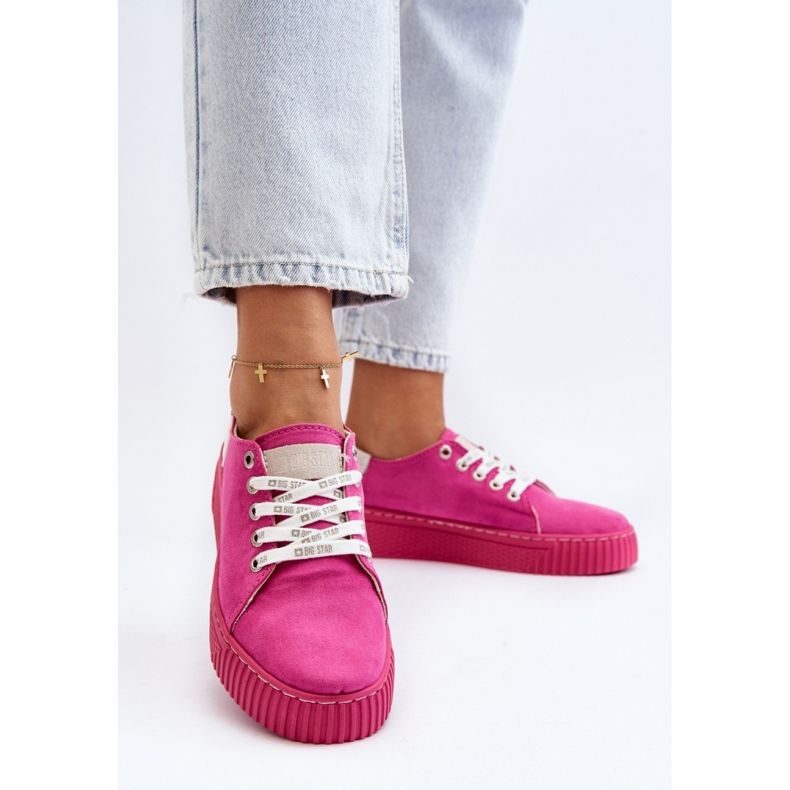 Step in style Sneakers Modell Big Star NN276004 Fuchsia - Steg med stil rosa 2