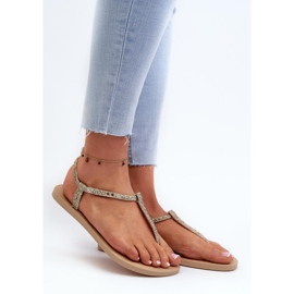 Damflip-flops sandaler med Ipanema Gold glitter gyllene 1