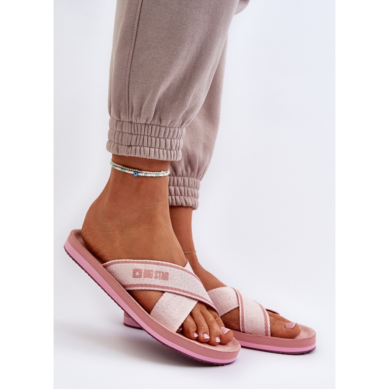 Big Star Pink flipflops för kvinnor rosa 1