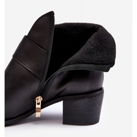 Lågklackade ankelstövlar för kvinnor Svarta 2