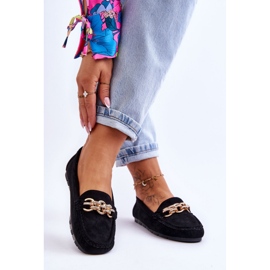 Slip-On mockasiner för kvinnor, svart 1