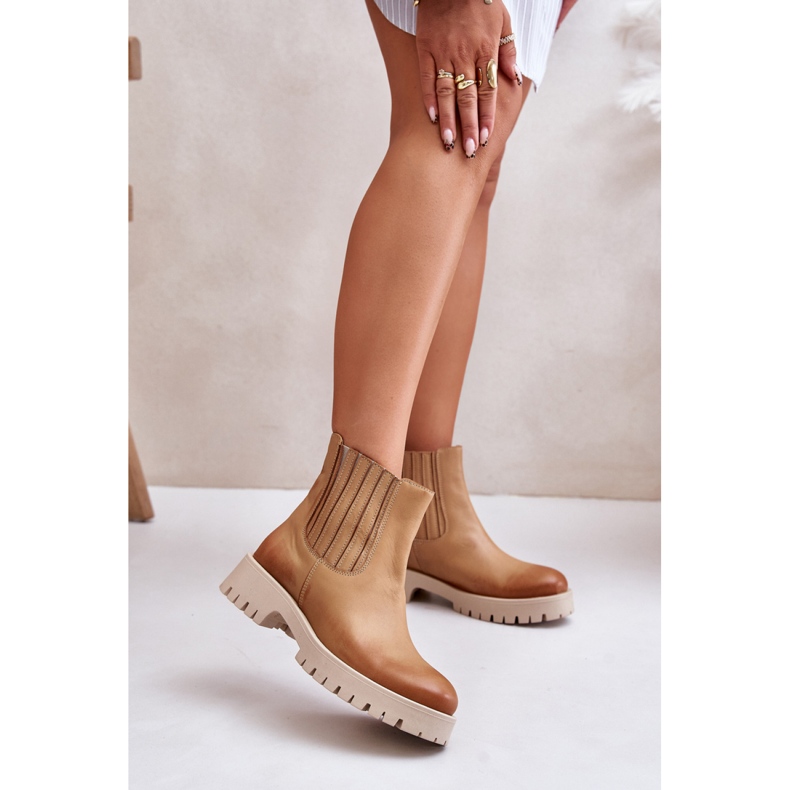 Lewski Brown slip-on ankelboots för kvinnor brun 1