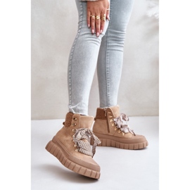 Varmbruna plattformsstövlar 1