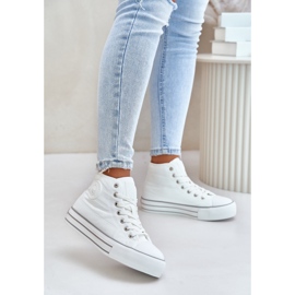 Big Star White Isolerade High-Top Sneakers vit 1