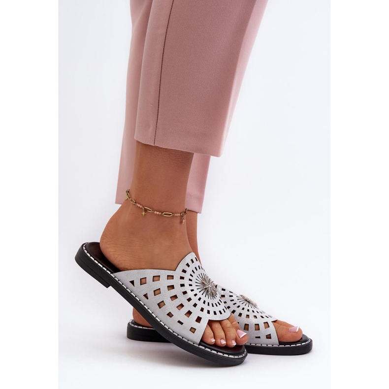 Step in style Sandal flip-flops modell Ebirena RMR2266-4 Silver - Steg i stil grå 1