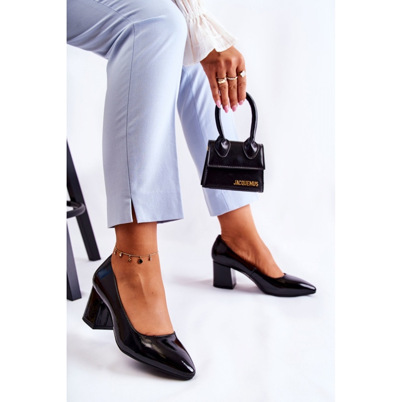 Step in style Pumpar Modell Sergio Leone PB411 Black Lakier - Steg med stil svart 2