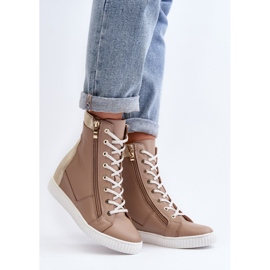 Step in style Sneakers Modell Zazoo 3081 Beige - Steg i stil 1