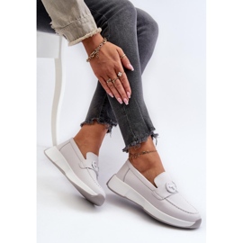 Step in style Mockasiner Model S.Barski LR490 Ljusgrå - Steg i stil 1