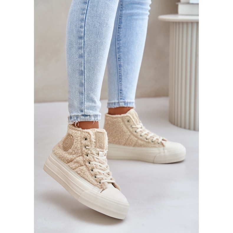 Step in style Sneakers Modell Big Star OO274A444 Beige - Steg i stil 1