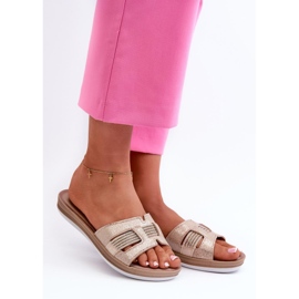 Step in style Sandal flip-flops Modell Inblu BA000050 Guld - Steg i stil 1