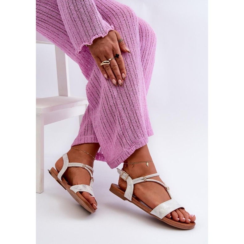 Step in style Sandaler Modell S.Barski KV27-010 Vit/Silver - Steg i stil 1