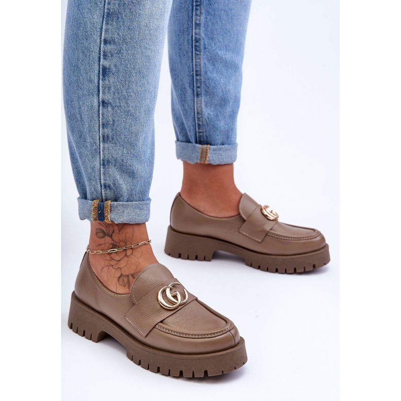 Step in style Skor Modell Rosefalls 20153 Mörkbeige Läder - Steg i stil 1