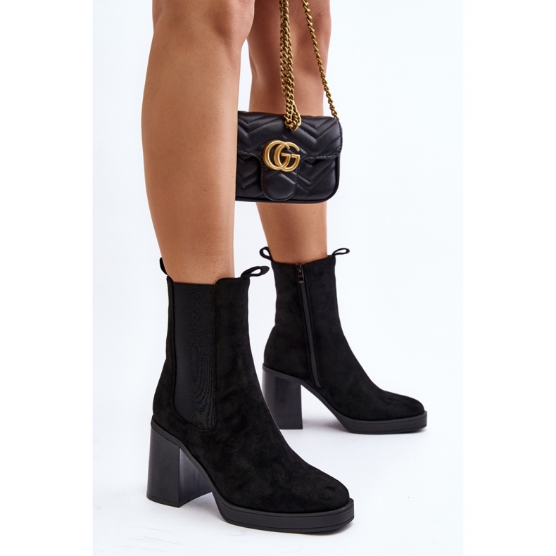 Step in style Stövletter Modell Piovere 8600 Svart mocka - Steg i stil 1