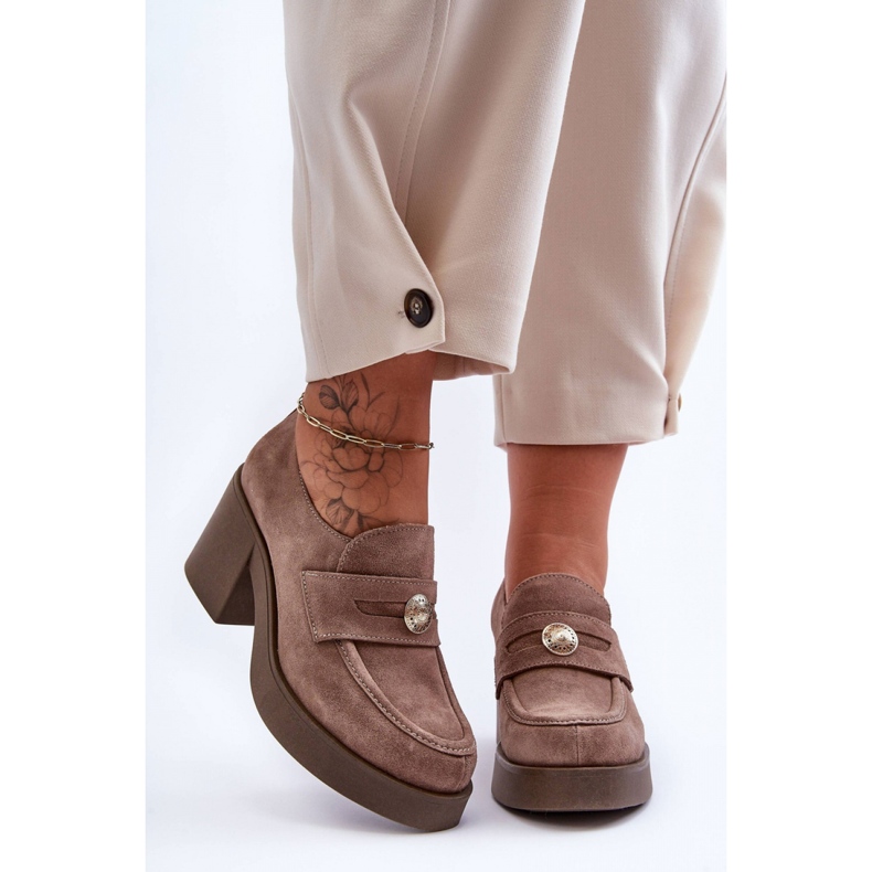 Skor Modell Dunadia 20148 Beige Mocka - Step in style 1