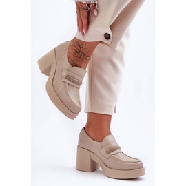 Step in style Skor Modell Gelanor 20157 Beige Läder - Steg i stil 2