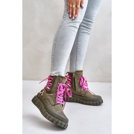 Stövlar Modell Edidda 24BT26-7378 Leopard/Grön - Step in style 1