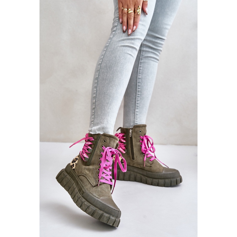 Stövlar Modell Edidda 24BT26-7378 Leopard/Grön - Step in style 1