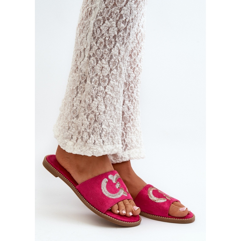 Step in style Sandal flipflops modell S.Barski KV27-052 Fuchsia - Steg i stil rosa 1