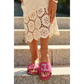 Step in style Sandal flipflops modell S.Barski KV27-052 Fuchsia - Steg i stil rosa 2