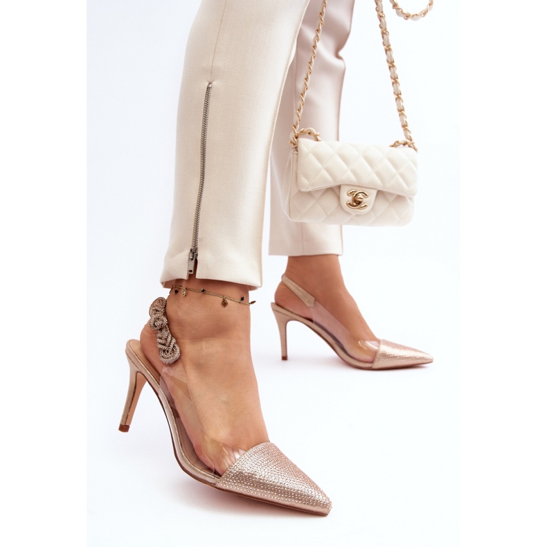 Step in style Modell Da MR1966-11 Champagneklackar - Steg med stil beige 1