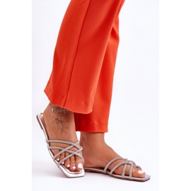 Step in style Sandal flipflops modell Leomi 5628-2 CLA-1 Silver - Steg i stil grå 1