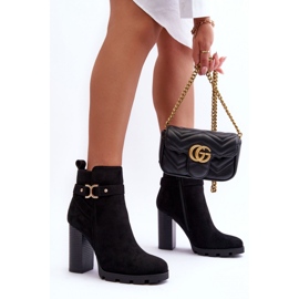 Step in style Stövlar Modell Liani F38-1 Svart mocka - Steg i stil 1