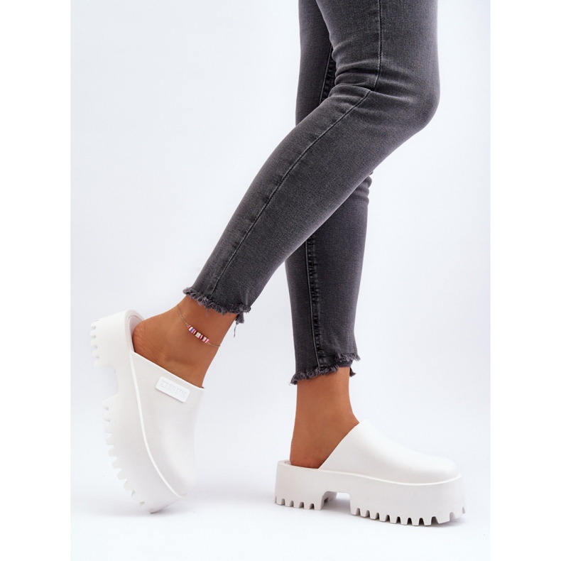 Step in style Sandal flip-flops modell Big Star NN274015 Vit - Steg i stil 1