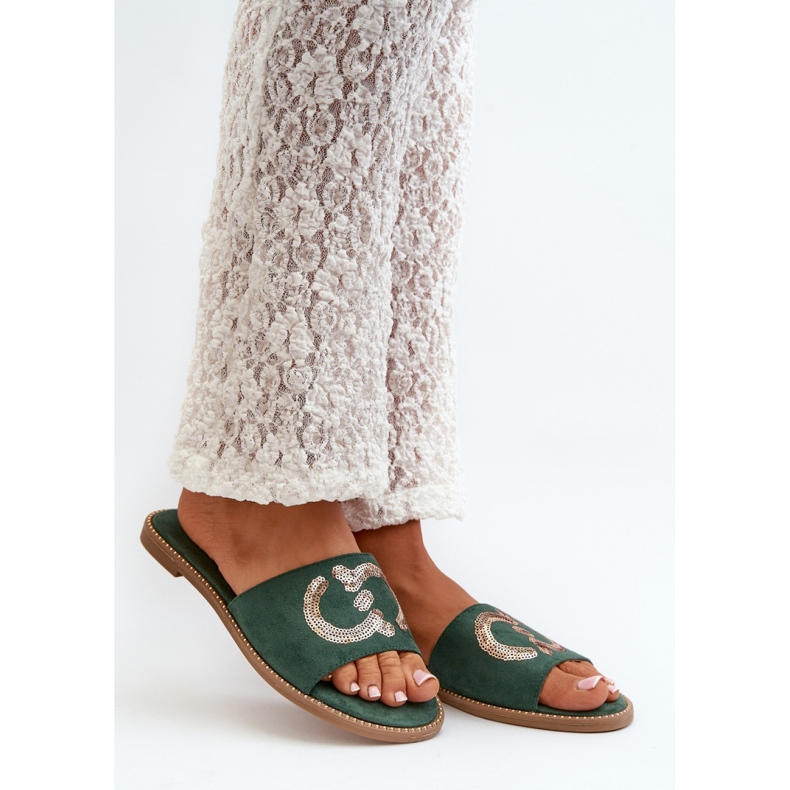 Step in style Sandal flip-flops Modell S.Barski KV27-052 Grön - Steg i stil 1