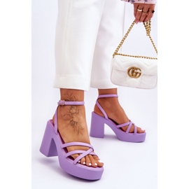 Step in style Sandaler Model Shemira 78-130 Violet - Steg i stil violett 2