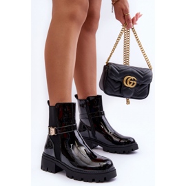 Step in style Chelsea boots Modell Elspetia F35-1 Svart lack - Steg i stil 1