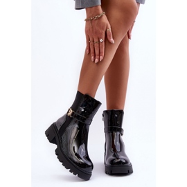 Step in style Chelsea boots Modell Elspetia F35-1 Svart lack - Steg i stil 2