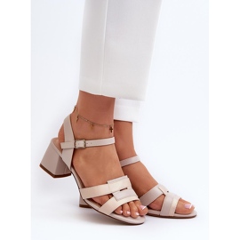 Step in style Sandaler Modell Sergio Leone SK894 Beige - Steg i stil 1