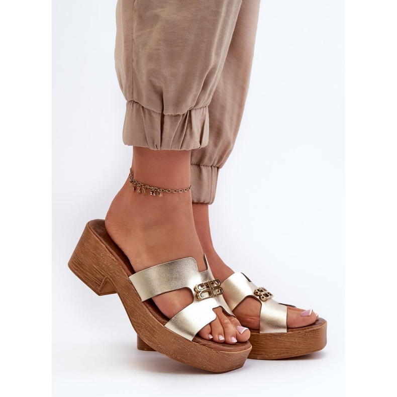 Step in style Sandal flip-flops Modell Zazoo 40412 Guld - Steg i stil 1