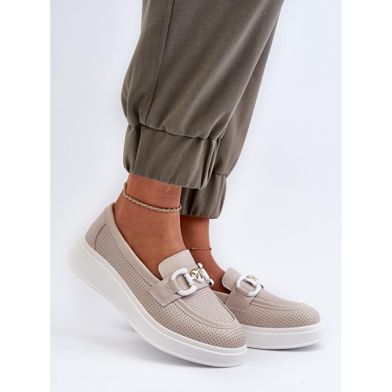 Step in style Mockasiner Model S.Barski LR720 Beige - Steg i stil 1