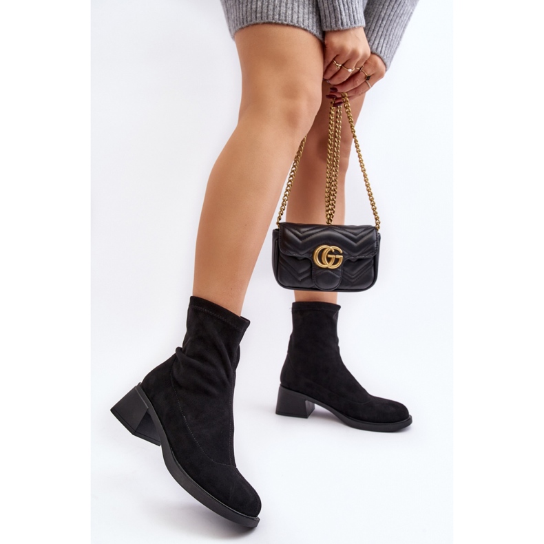 Step in style Stövlar Modell Aphroteia 23BT35-6449 Svart mocka - Steg i stil 2