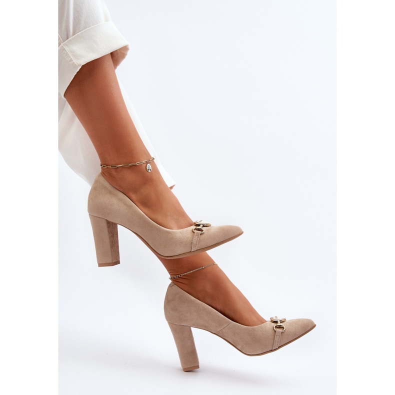 Step in style Pumps Model Zazoo 2453/OS Cappuccino Mocka - Steg i stil beige 1