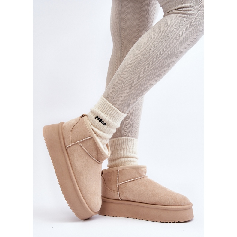 Step in style Snowboots Modell Caliksa UA-1855 Beige - Steg i stil 2