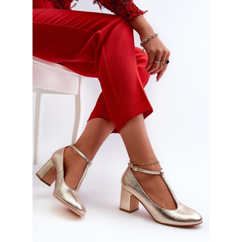 Step in style Pumpar Modell Raniyah 834283 Guld - Steg i stil 1