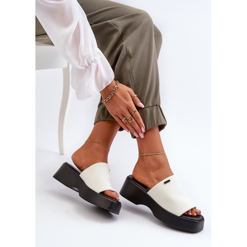 Step in style Sandal flip-flops modell Big Star NN274022 Vit - Steg i stil 1