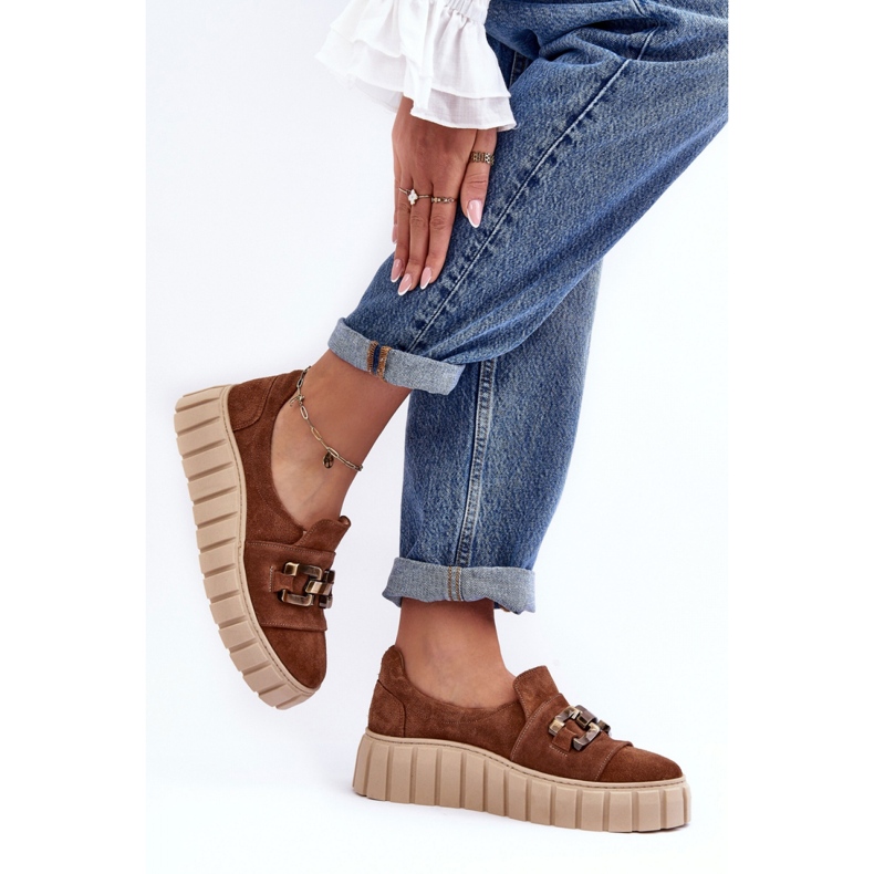 Step in style Skor Modell Lewski 3398 Brun mocka - Steg i stil 1