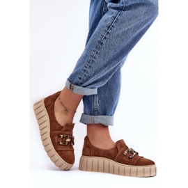 Step in style Skor Modell Lewski 3398 Brun mocka - Steg i stil 2