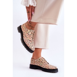 Oxford skor Modell Maciejka 04087-18 Orange/Svart - Step in style 1