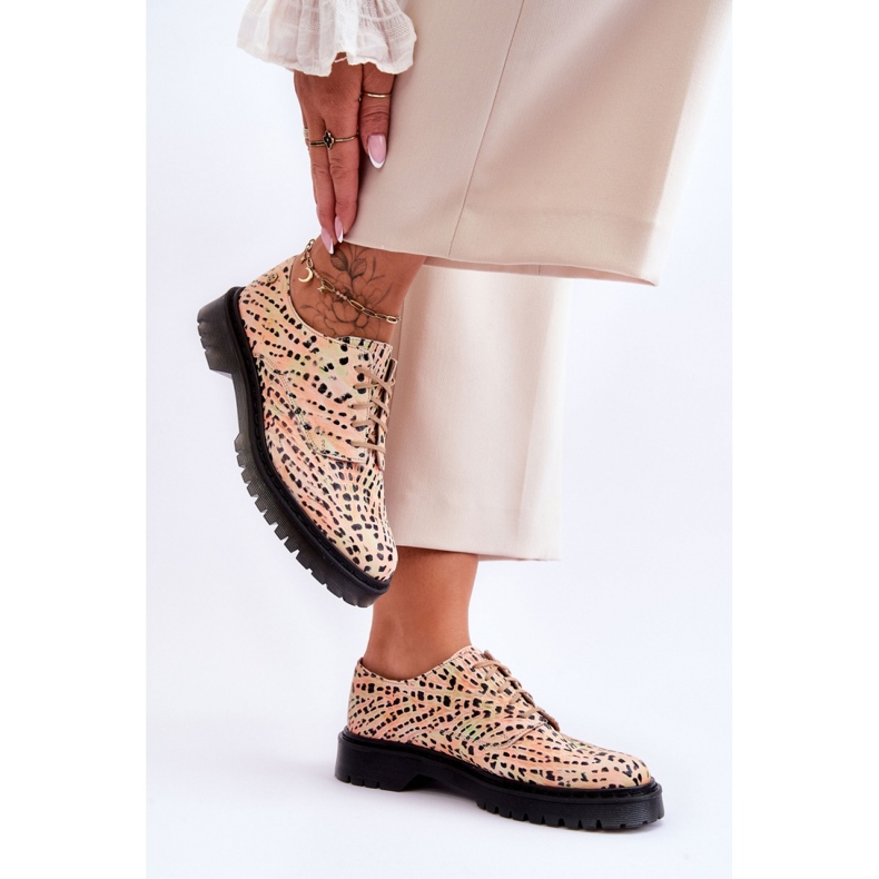 Oxford skor Modell Maciejka 04087-18 Orange/Svart - Step in style 1