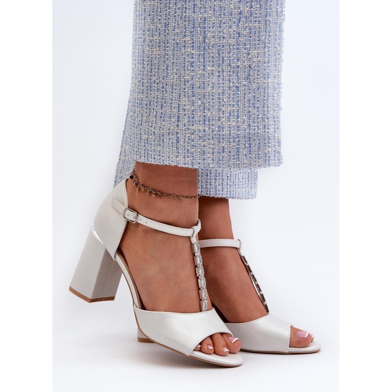 Step in style Sandaler Modell Aniya 20195 Silver - Steg i stil grå 1