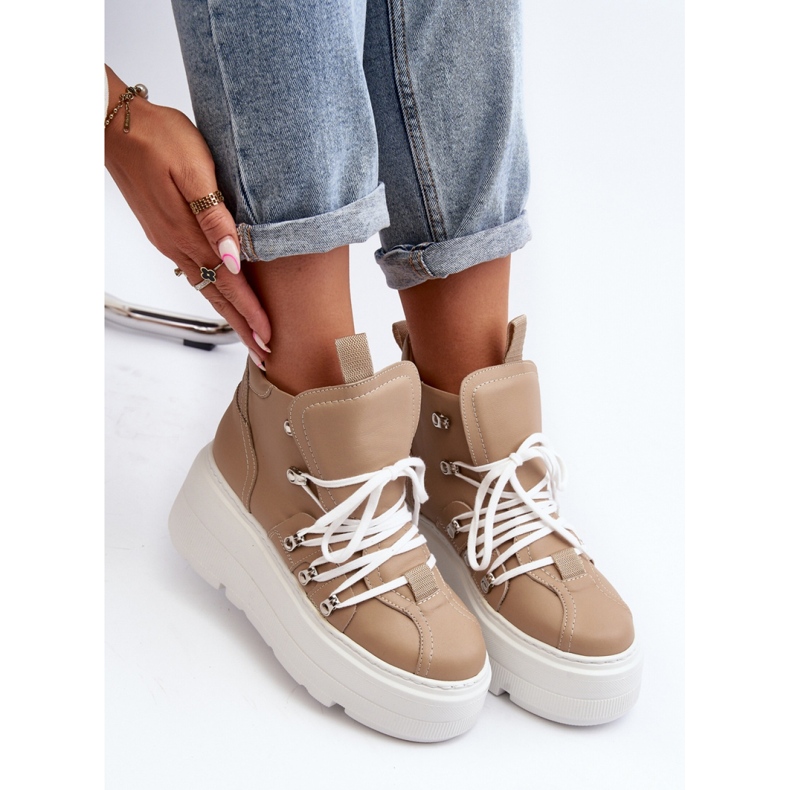 Sportskor Modell Zazoo 3416 Beige - Step in style 2